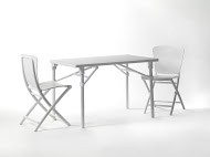Krzesło składane Zac białe