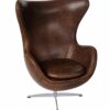 Fotel Jajo brązowy ciemny vintage Premium