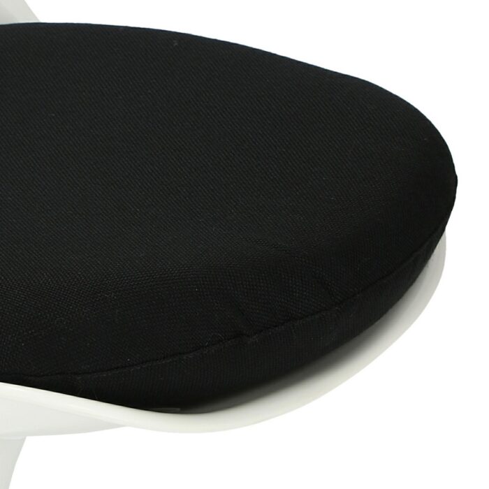 Krzesło Tul białe/czarna poduszka