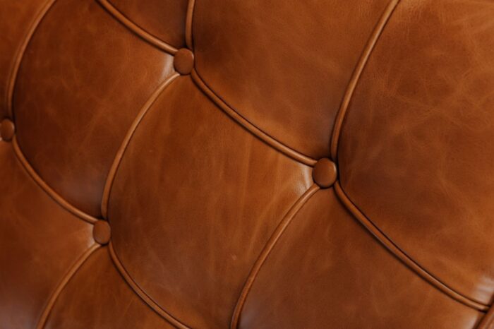 Fotel BA1 brązowy jasny vintage