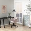 Fotel biurowy na kółkach Nora VIC różowy