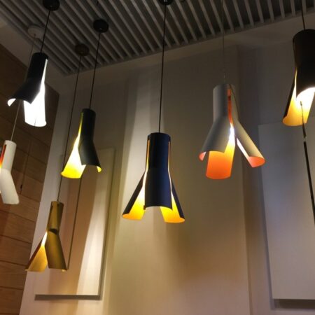 Lampa wisząca Origami Design 1 czerń/bie